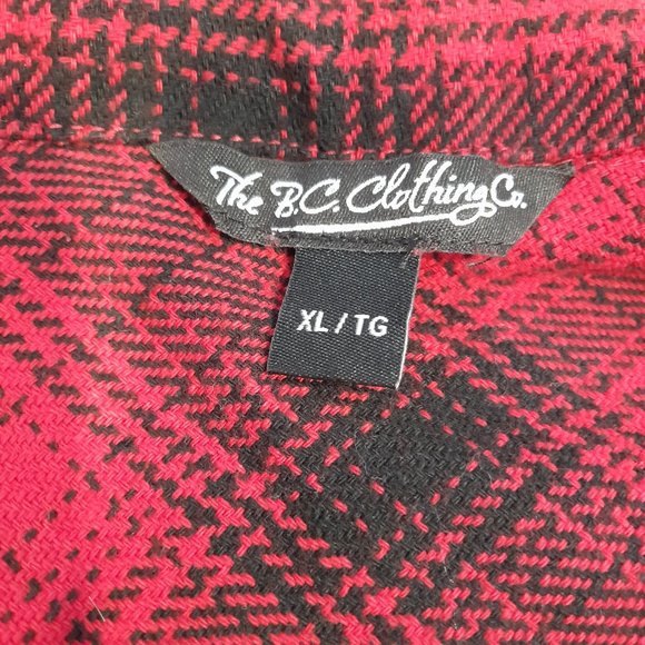 Red Plaid Button Up Shirt - Picture 4 of 5